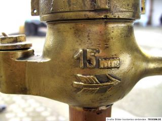 Alte Wasseruhr Wasserzähler aus Messing wohl mit Emailzifferblatt
