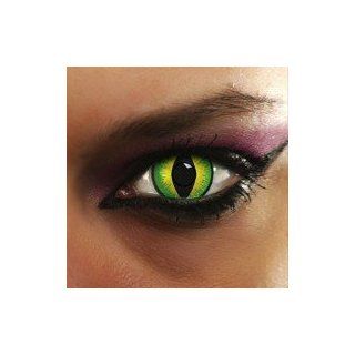 Farbige Kontaktlinsen Grüner Teufel Green Devil Crazy Fun Halloween