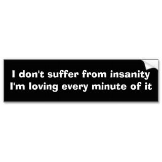 Funny Bumper Sticker Saying bumper stickers by yourmamagreetings