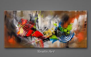 BRATIS / UNIKAT Acryl Bilder Gemälde Kunst abstrakt 398
