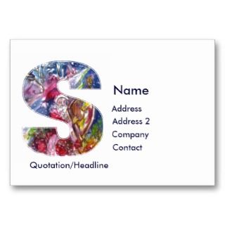 CHRISTMAS S LETTER / SANTA PLAYING HARP BUSINESS CARDS