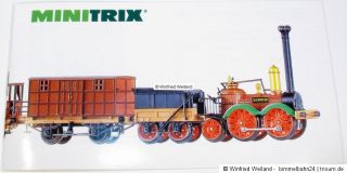 Minitrix 11074 Saxonia Zugset mit 4 Wagen und 8 Figuren OVP, neuwertig