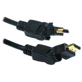 Metre 1.4V 360 Right Angle Swivel Gold Plated HDMI Cable 3D