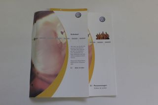 Org VW Passat 3BG B5 Bordbuch Bedienungsanleitung BDA Handbuch