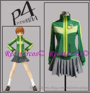 Persona 4 Chie Satonaka Cosplay Costume   Custom made in Any size