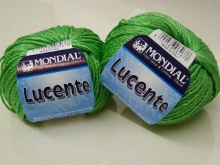 500g Lucente Fb. 403 Strickgarn m. Baumwolle v. Mondial