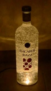 Bacardi Razz Leuchtreklame Led Flasche Lampe Werbung