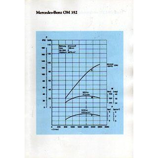 Mercedes Benz Motor OM 352 Einzelprospekt Technische Daten 