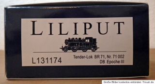 LILIPUT Tenderlok BR 71   DB Epoche III   Art Nr L131174   neuwertig
