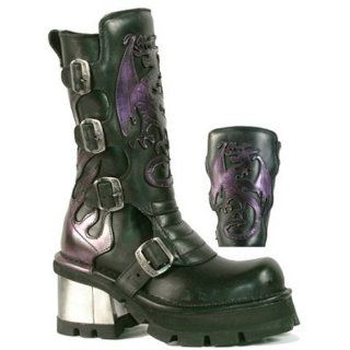 New Rock Dragon Boots (362 S1) Black Purplevon New Rock