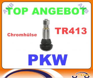 Gummiventil Ventil PKW TR 413 mit Chromhülse Snap in Ventile