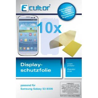 10x kristallklare Displayschutzfolie für Samsung Galaxy S3 i9300 inkl