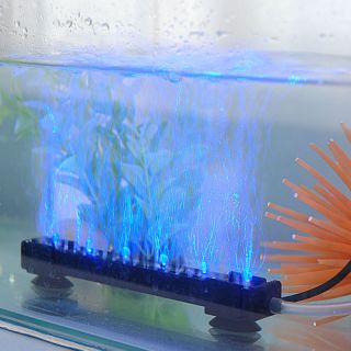 LED blaue Bubble Blasen Lampe Aquarium Fische Deko 16cm Licht
