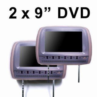 DIGITALE TFT   Kopfstützen Monitore 23cm (9) mit 2 x DVD & 2 x Games