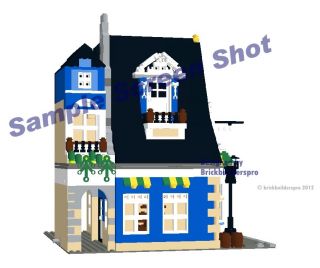 Alpine Village Cafe, corner modular Instructions CD PDF Custom Lego