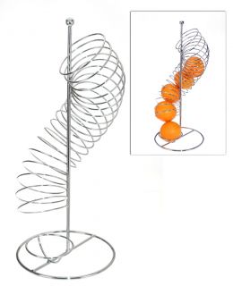 Orangenhalter Obst Ständer Chrom Design Obstschale Obstkorb