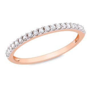 10 Karat Roségold Eternity Ring mit Diamanten (0,2 Karat, G H, I3)