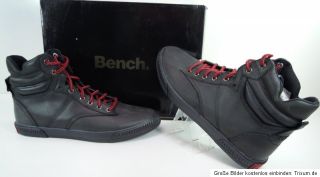 Bench HOLBORN BMTA0202 Herren Halbschuhe Sneaker schwarz Gr.45 NEU