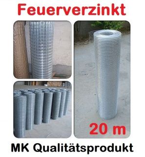 VOLIERENDRAHT Gitterdraht 1x20 m Maschendraht ca.1mm Drahtgitter