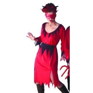 Teufel Kleid Gr. 46 Hexe Teufelsdame Kostüm Karneval Erwachsene