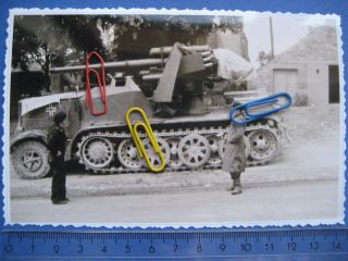 Foto/Photo 451,Panzer,Tank, WW2, 8,8 cm Flak auf Halbkette, selten