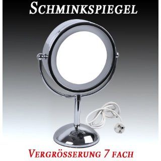 Stand Schminkspiegel Kosmetikspiegel Beleuchtet 7 fach 