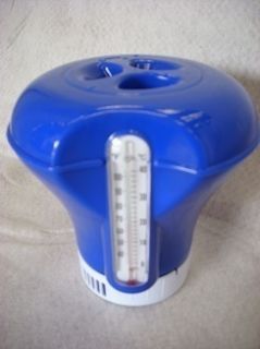 Dosierschwimmer Chlordosierer mit integriertem Thermometer 18 5 cm C12