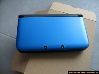 Nintendo 3DS XL (Aktuellstes Modell) Blau Schwarz Bundle FIFA 13 Mario