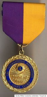 Orden, LIONS CLUB, Clubs, Medal of Merit, Verdienstmedaille, Medaille