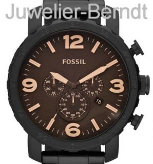 Fossil Herren Uhr in XXL als Chrono mit Metallarmband JR1356  NEU