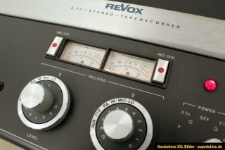 Tonbandmaschine Revox A 77 MK IV – 4 Spur – Traumhafter Zustand