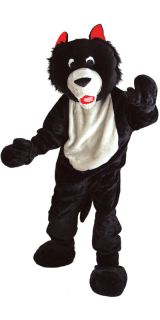 Riesiger Hungriger Wolf Maskottchen Halloween Verkleidung Karneval