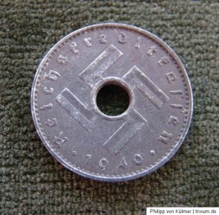 Original 10 Pfennig Reichskreditkasse 1940 A.Normale Gebrauchsspuren