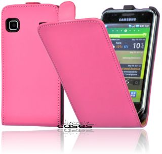 Premium Flip Handy Tasche PINK für Samsung Galaxy S i9000 Case Cover