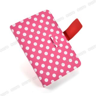 Pink Kunstleder Tasche Case Cover f. 7 Epad Apad ANDROID Tablet PC