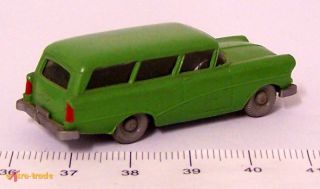 Altes Wiking Modellauto;Opel Rekord Caravan ´57 grün; H0 1/87