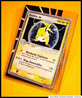 Pokemon Karte Raichu ex aus EX Sandsturm 98/100 100 KP Silver Star