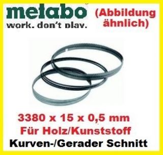 Metabo Bandsägeblatt 3380x15x0,5mm BAS 505 G / Precision Holz