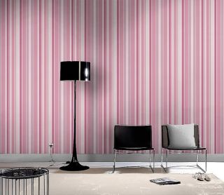 Tapete rasch GIPSY 227505 Streifen rosa pink 2,34€/m²