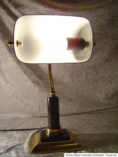 Bankerlampe Schreibtischlampe Tischlampe Marmor Leuchte Banker Lampe