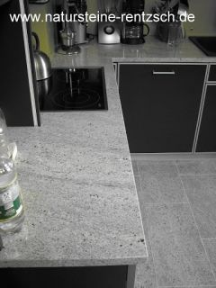 Küche+Arbeitsplatte+Granit+KASHMIR White+Granitplatte