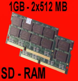 1GB   2x 512MB SDRAM SODIMM PC133 1024MB 133 MHz Laptop Notebook