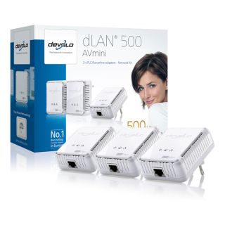 Devolo dLAN 500 AV mini 3 Adapter Network Kit 500MBit