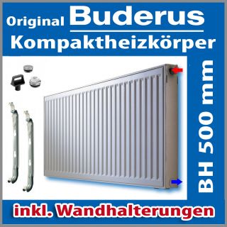 Buderus Logatrend Kompakt Heizkörper H 500 mm x L 400 3000 mm inkl