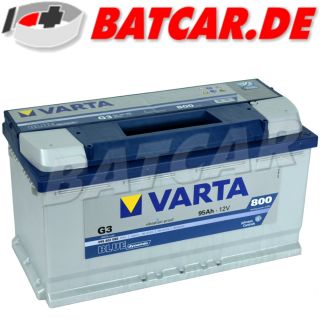 VARTA Blue Dynamic G3 95 Ah Autobatterie   Starterbatterie ersetzt 90