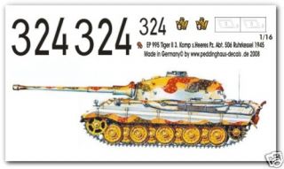 16 Königstiger 3 Komp. s.Pz. Abt 506 Ruhrkessel 45