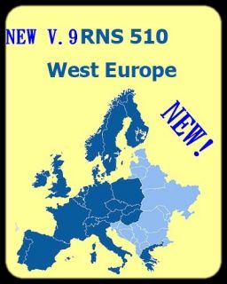 VW RNS 510 V.9 WEST EUROPE WITH SPEEDCAMS CD 7920   2013 NEW VERSION