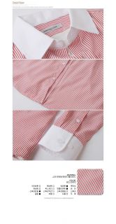 herren business hemd kaufen slim fit online Nadelstreifen rot shirts