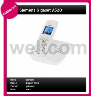 Siemens Gigaset A520 A mit AB analog schnurlos Telefon