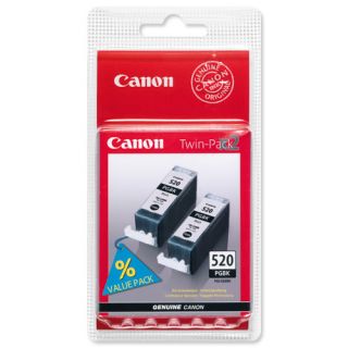 Original Canon PGI 520BK Tintenpatrone   schwarz Doppelpack